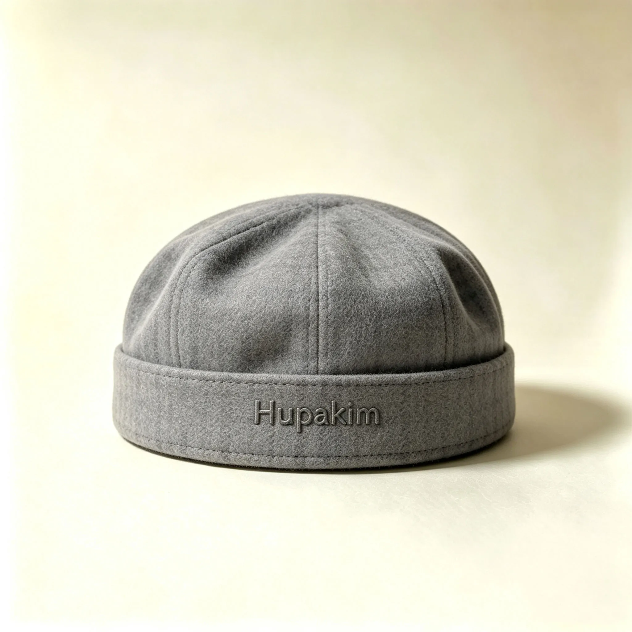 Hupakim Mist Gray Flannel Beret
